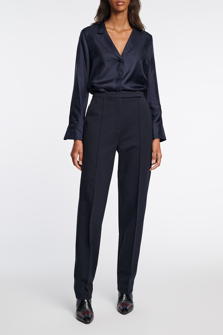 Dorothee Schumacher Lässige Hose aus Punto Milano dark navy