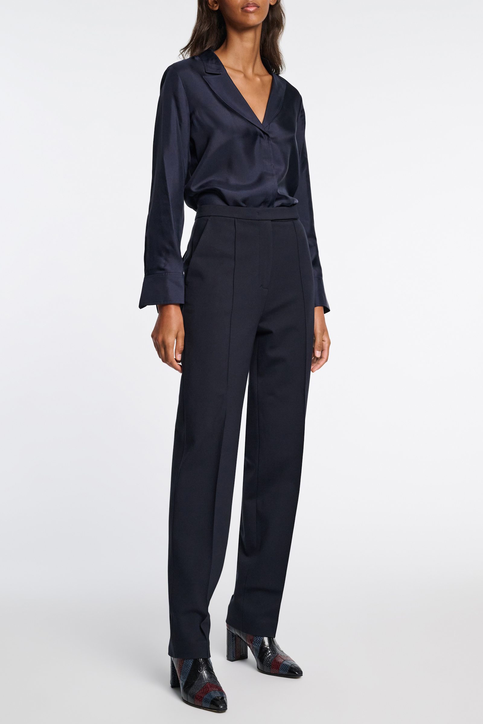 Dorothee Schumacher Lässige Hose aus Punto Milano dark navy