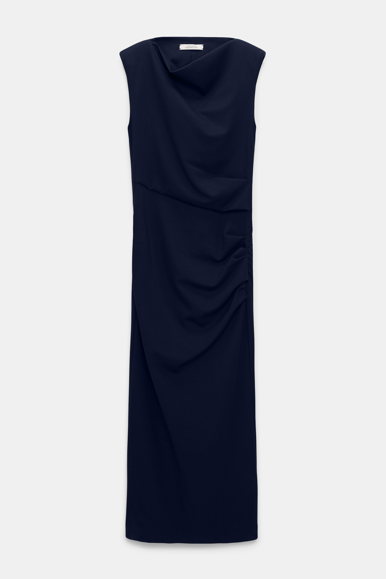 Dorothee Schumacher Drapey dress in Punto Milano dark navy