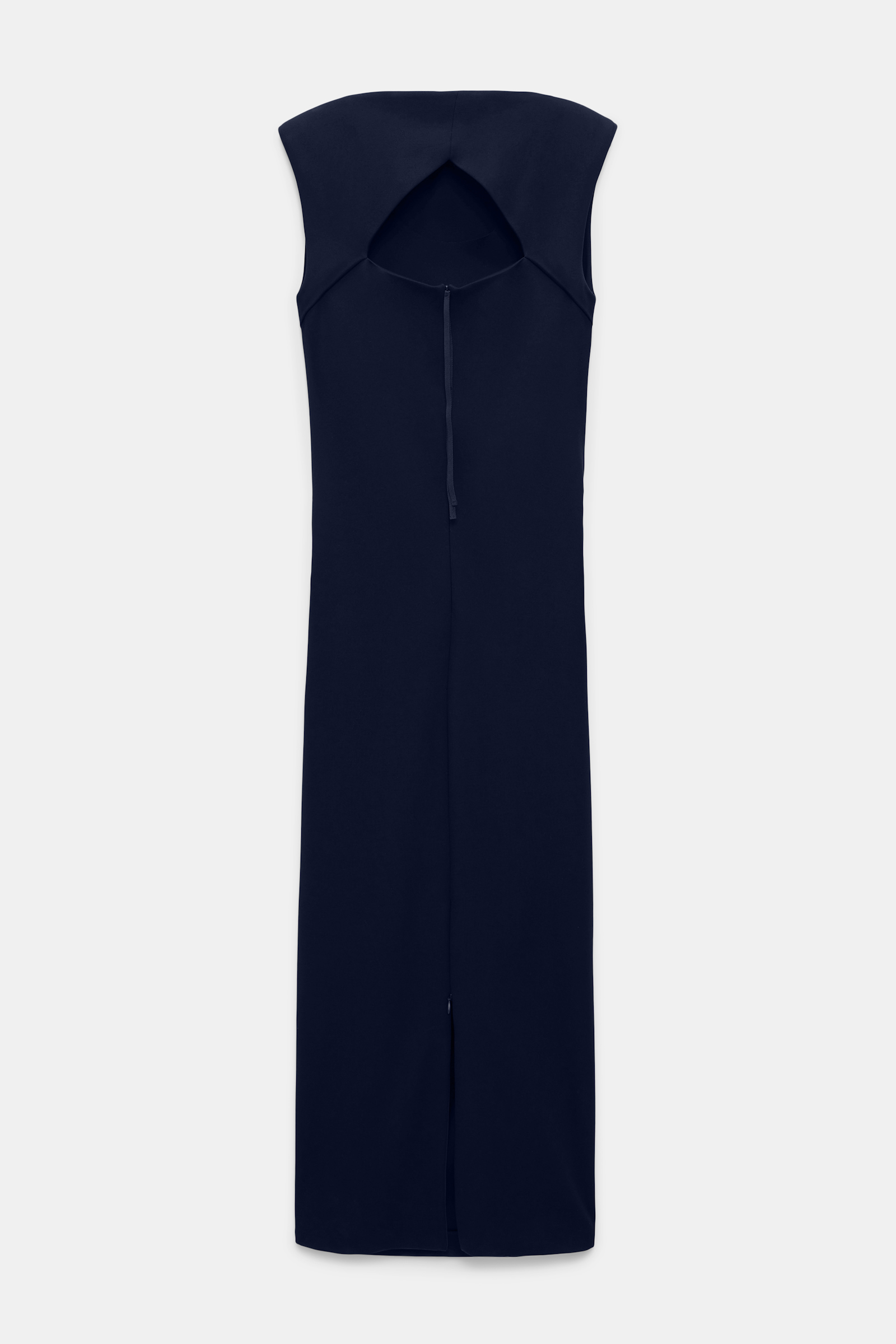 Dorothee Schumacher Drapey dress in Punto Milano dark navy