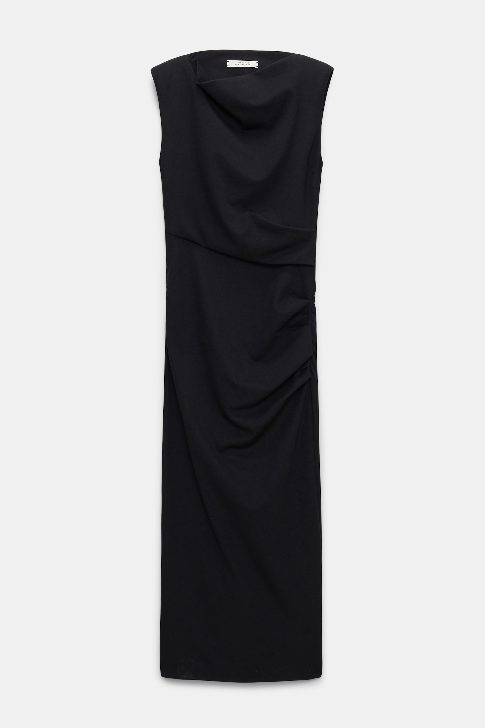 Dorothee Schumacher Drapey dress in Punto Milano black