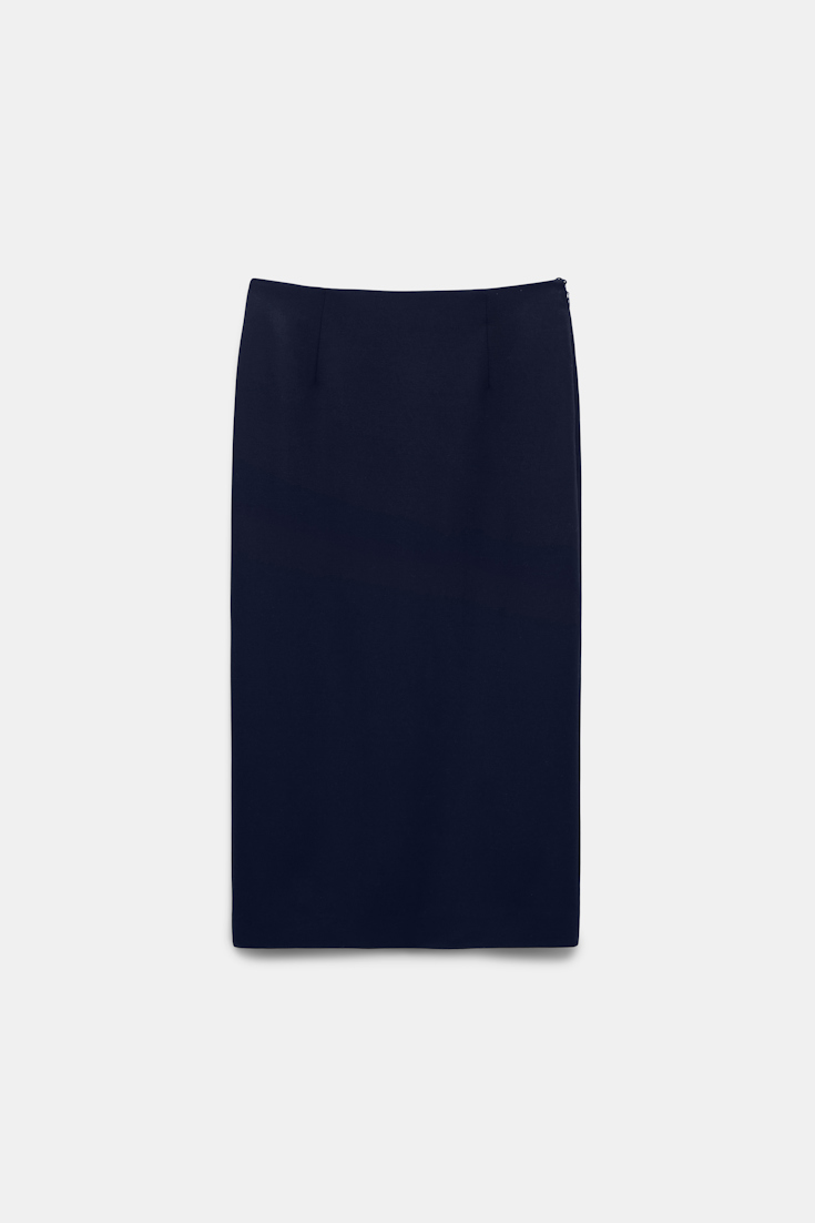 Dorothee Schumacher Pencil skirt in Punto Milano dark navy