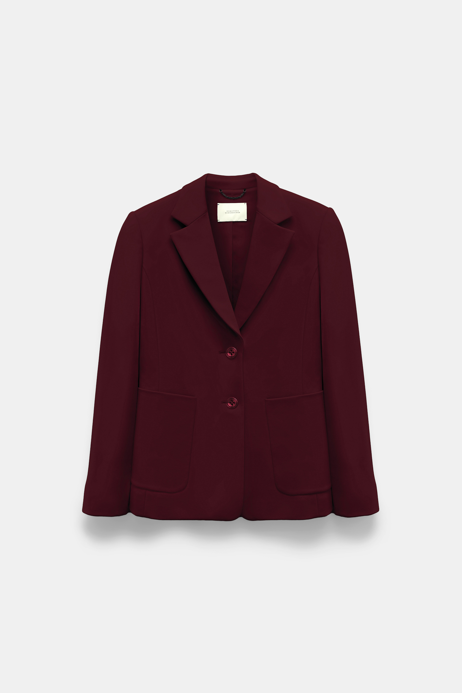 Dorothee Schumacher Blazer aus Punto Milano dark burgundy