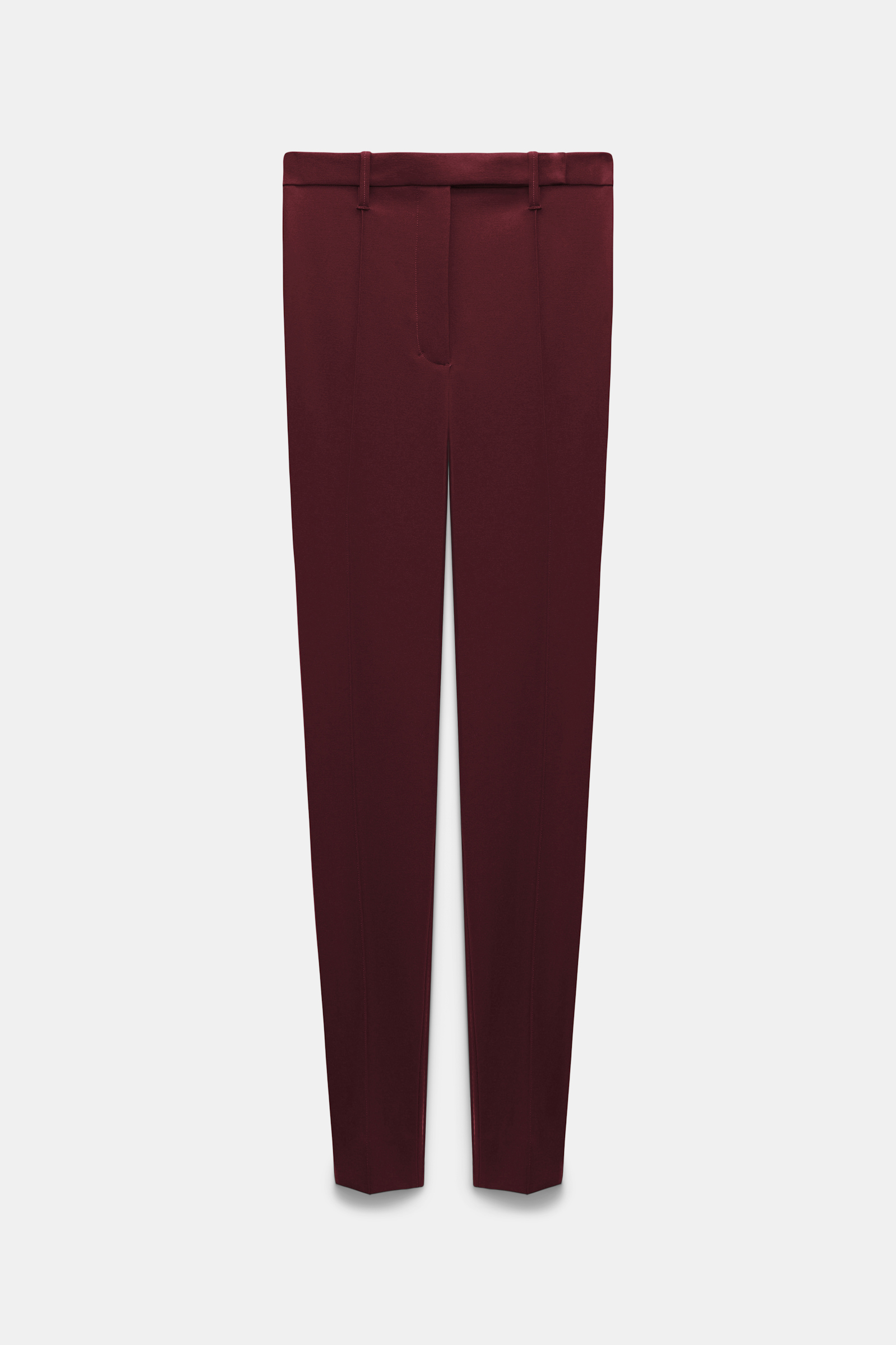 Dorothee Schumacher Zigarettenhose aus Punto Milano dark burgundy