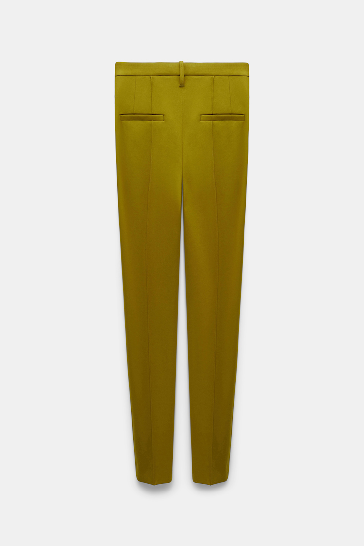 Dorothee Schumacher Cigarette pants in Punto Milano leguan green