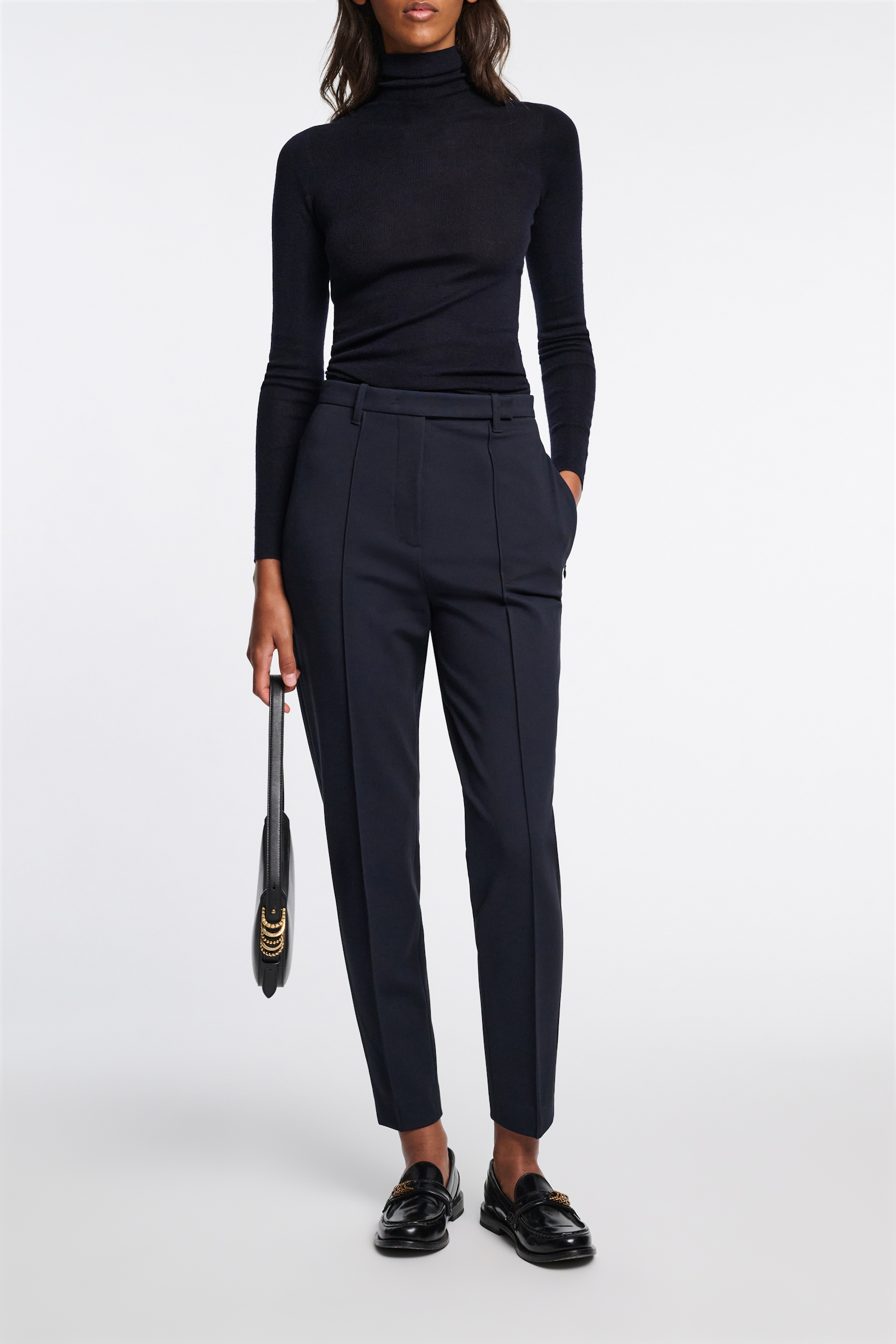 Dorothee Schumacher Cigarette pants in Punto Milano dark navy