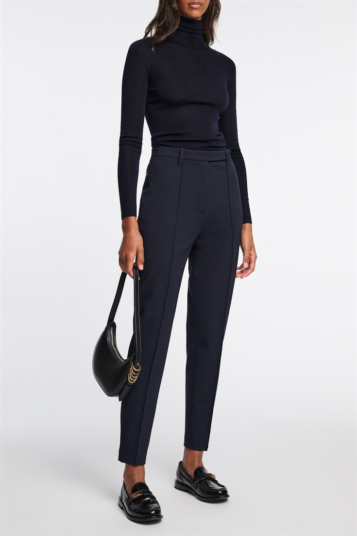 Dorothee Schumacher Cigarette pants in Punto Milano dark navy