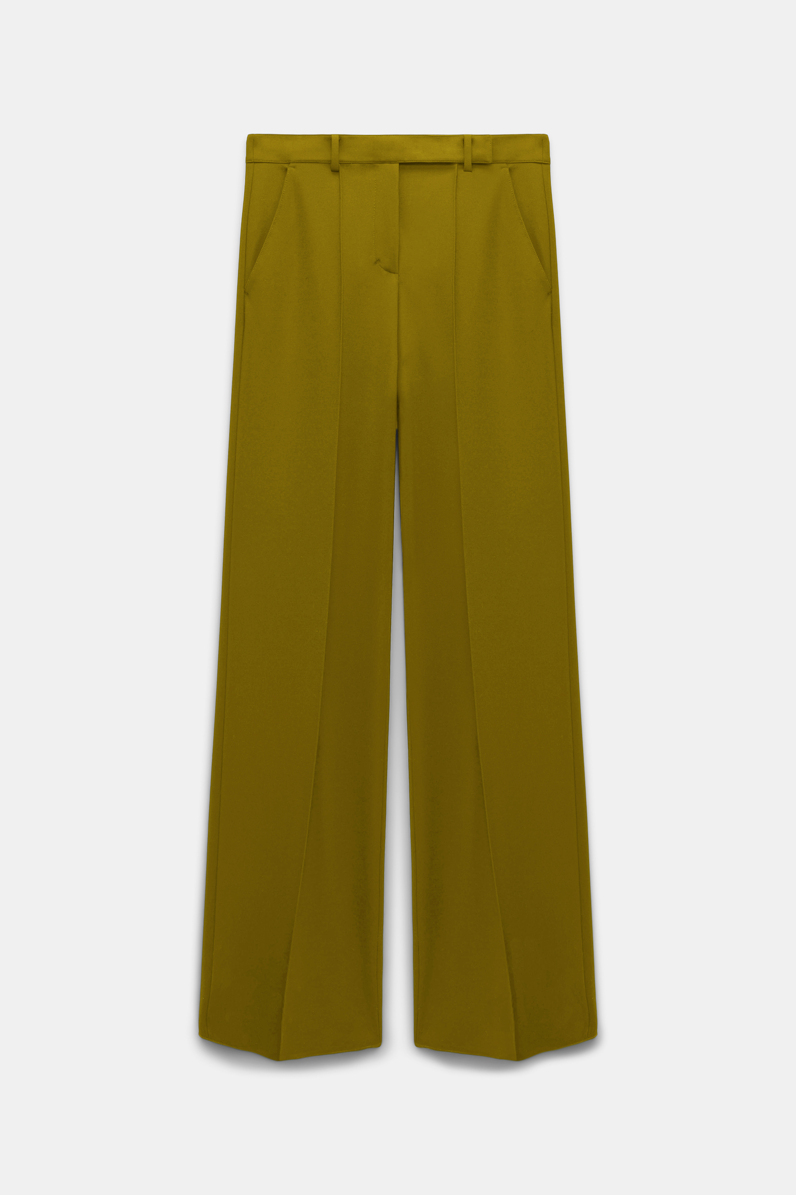 Dorothee Schumacher Wide leg pants in Punto Milano leguan green