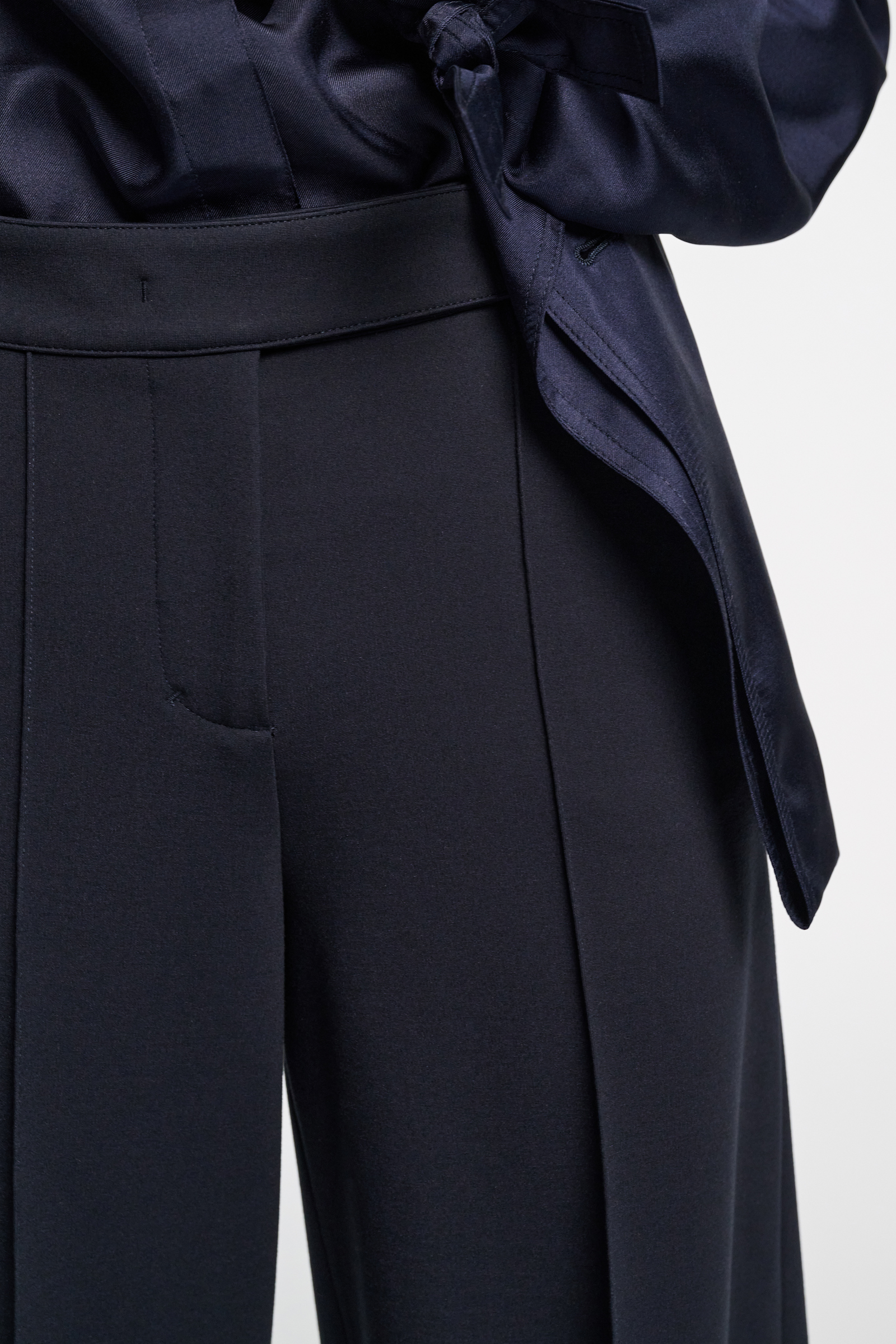 Dorothee Schumacher Wide leg pants in Punto Milano dark navy