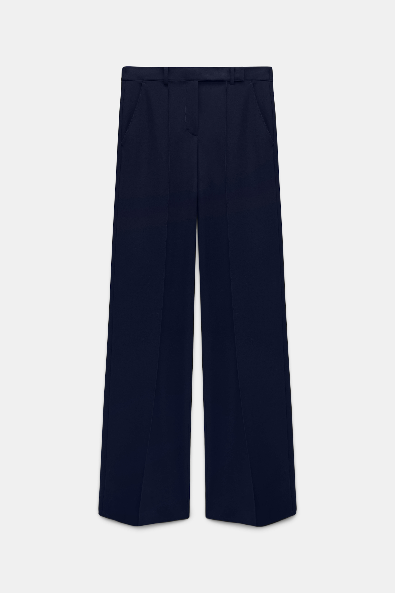 Dorothee Schumacher Hose aus Punto Milano mit weitem Bein dark navy