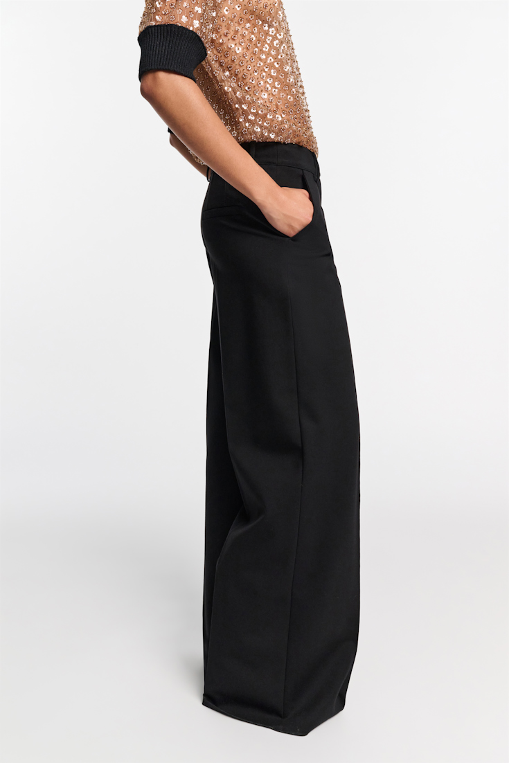 Dorothee Schumacher Wide leg pants in Punto Milano black