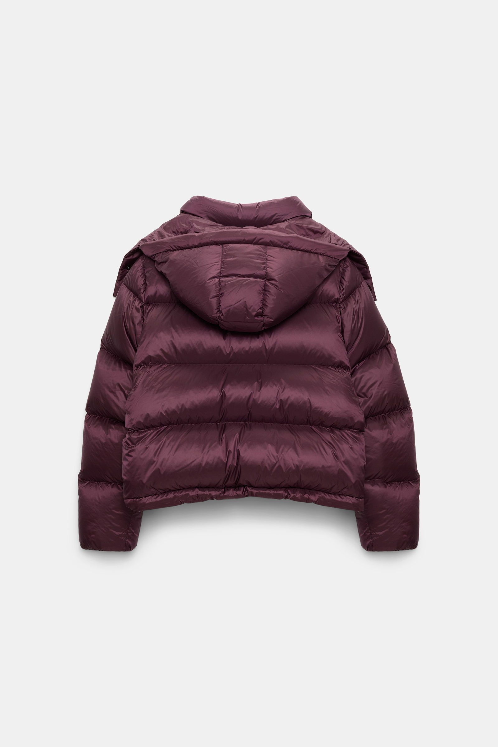 Dorothee Schumacher Quilted nylon down jacket dark burgundy