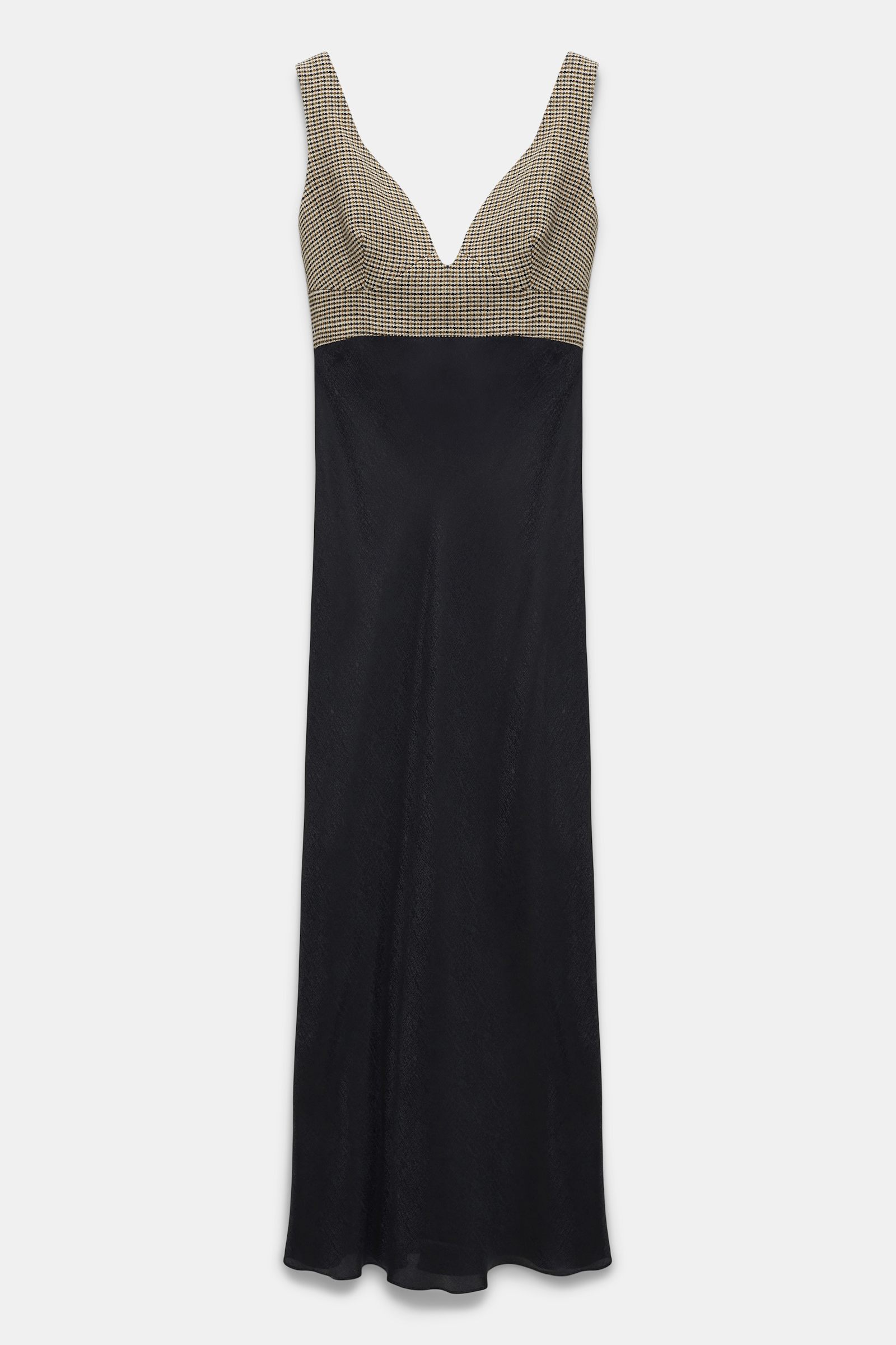 Dorothee Schumacher Slip Dress pepita mix + black