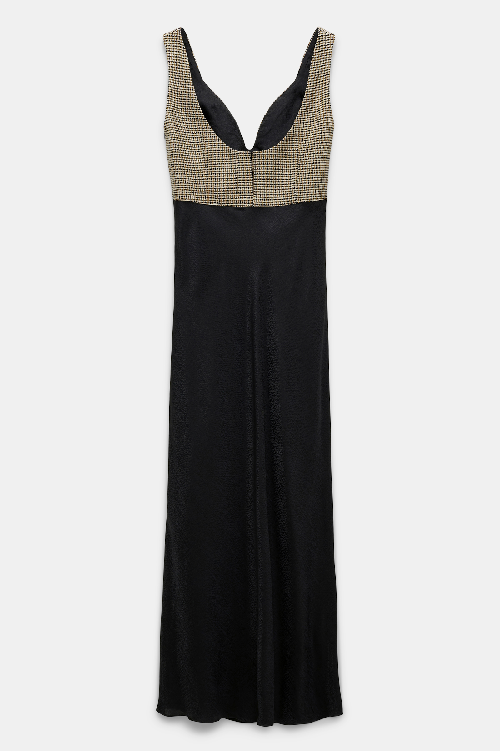 Dorothee Schumacher Slip Dress pepita mix + black