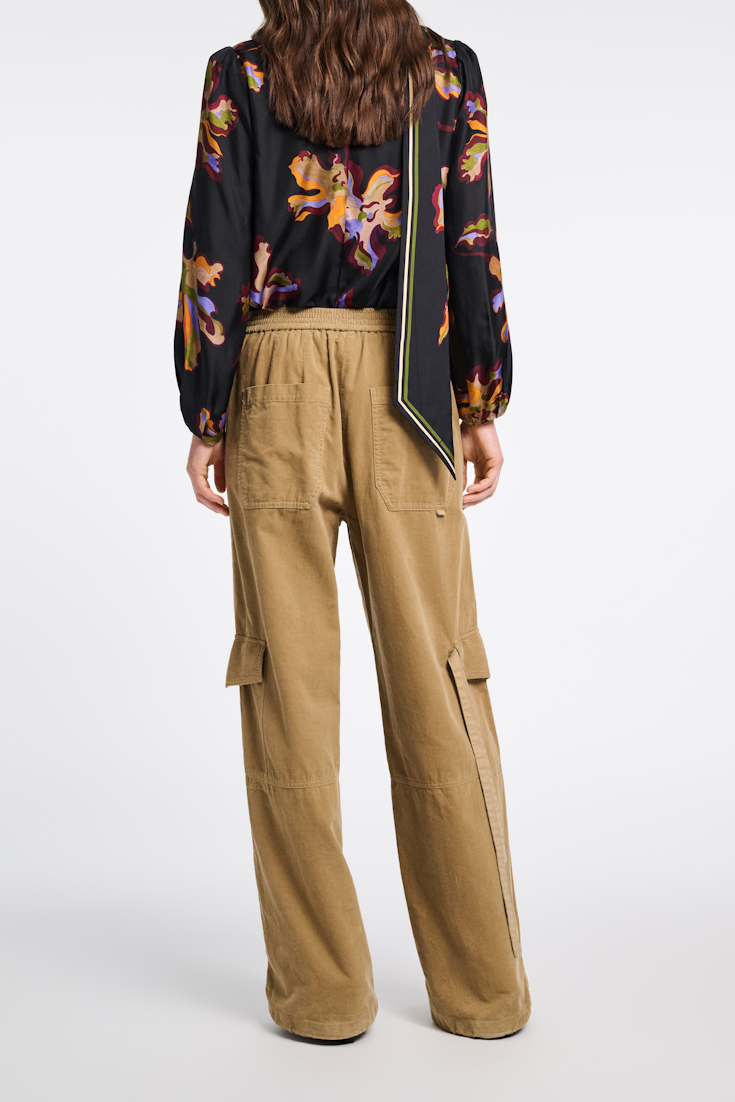 Dorothee Schumacher Corduroy cargo pants dusty camel