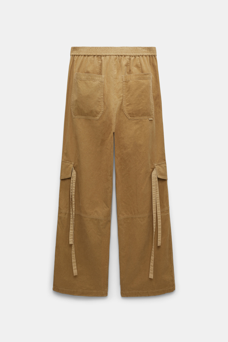 Dorothee Schumacher Corduroy cargo pants dusty camel