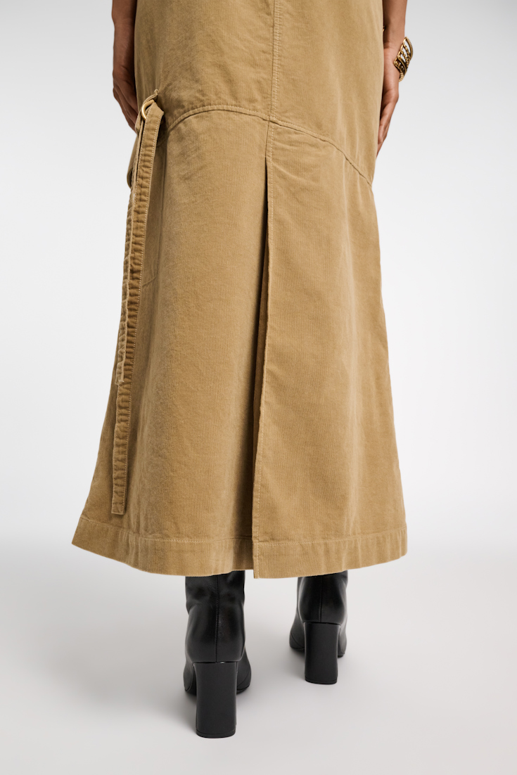 Dorothee Schumacher Corduroy cargo skirt dusty camel