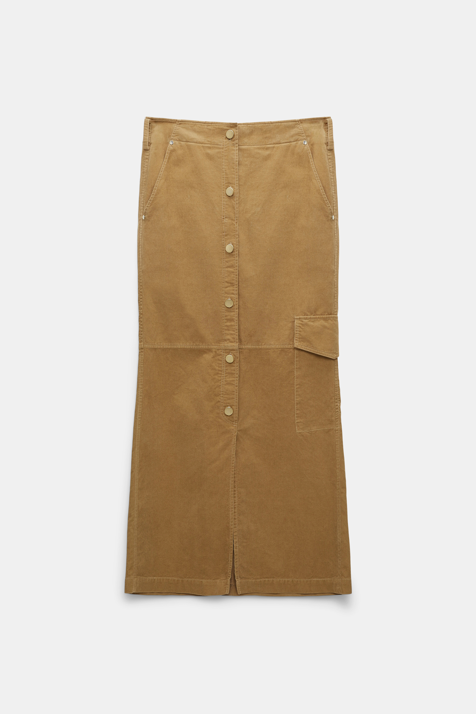 Dorothee Schumacher Corduroy cargo skirt dusty camel