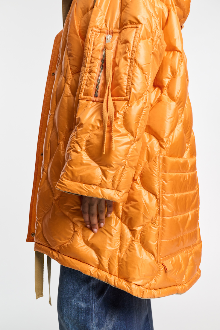 Dorothee Schumacher Wendbarer Parka aus Cotton desert orange