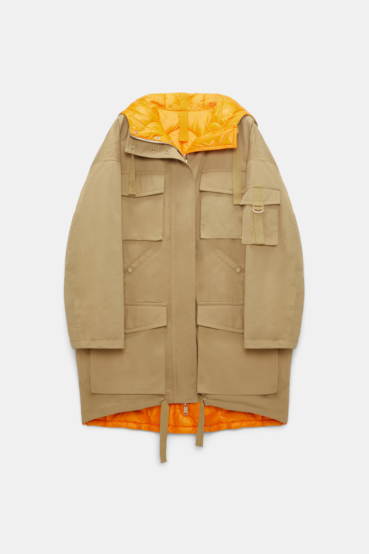 Dorothee Schumacher Wendbarer Parka aus Cotton desert orange