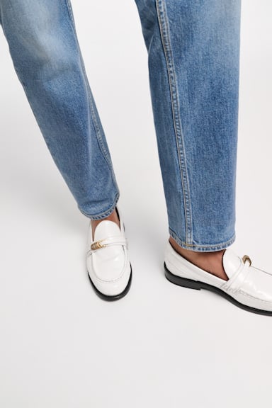 Dorothee Schumacher Loafer mit Signature D-Rings pure white