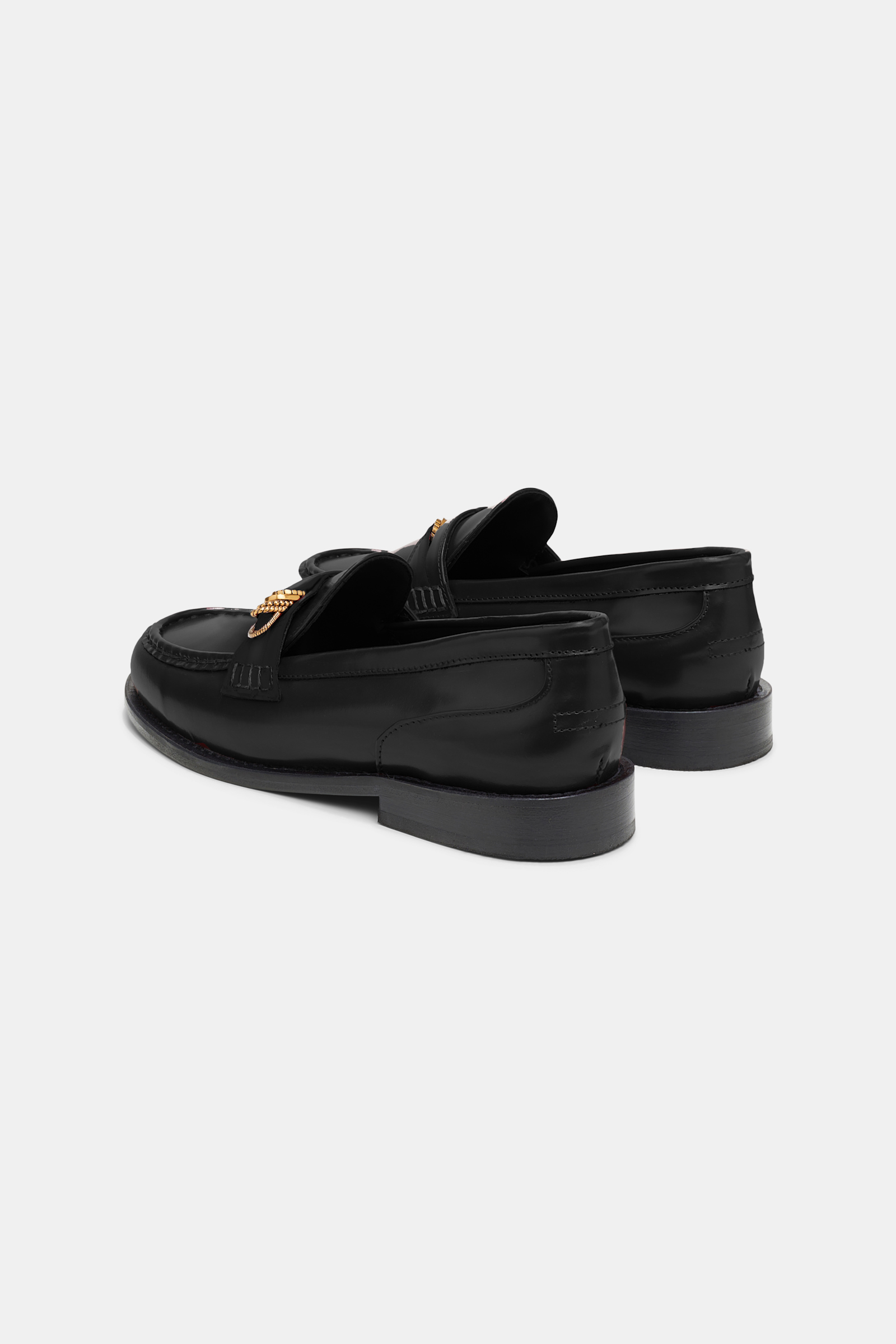 Dorothee Schumacher Loafers with fanned D-ring sash black