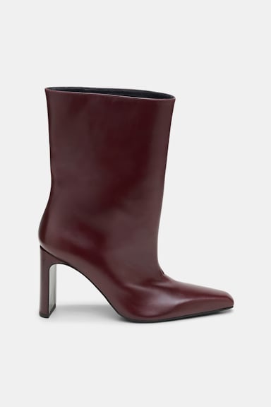 Dorothee Schumacher Kalbsleder Boots mit weitem Schaft chestnut brown