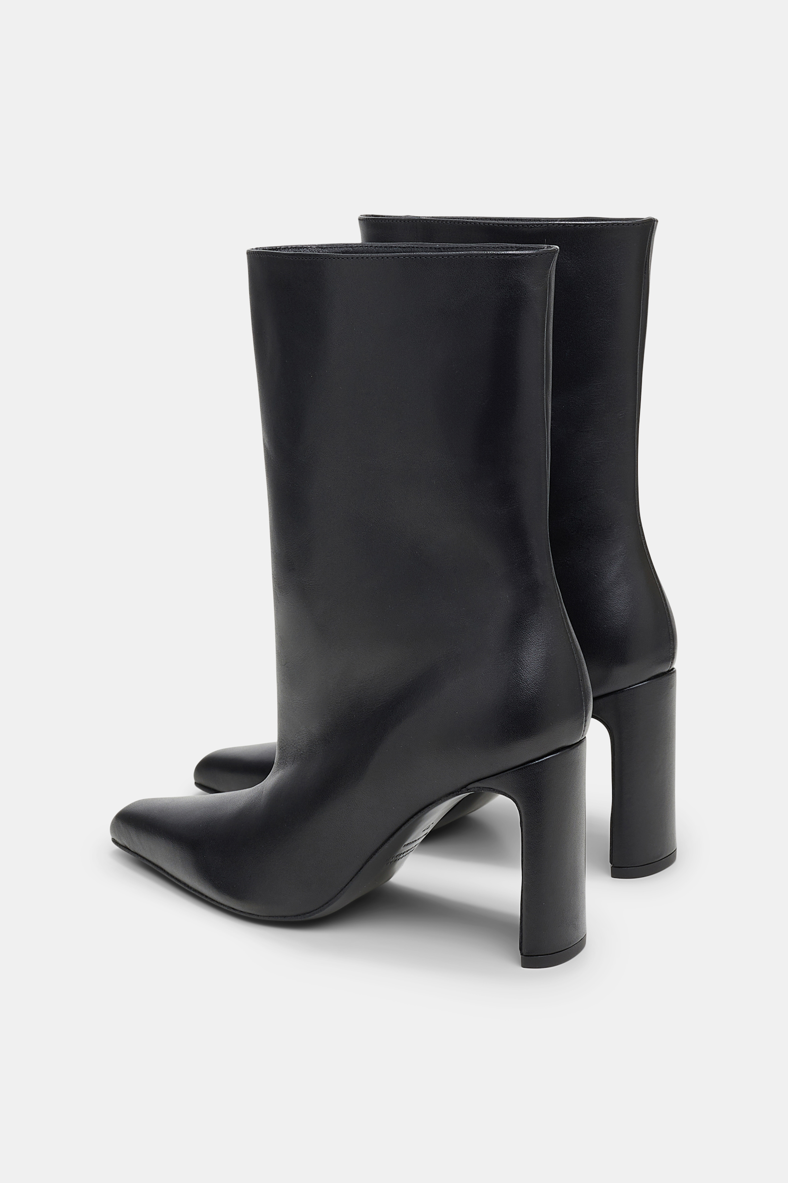 Dorothee Schumacher Kalbsleder Boots mit weitem Schaft deep black