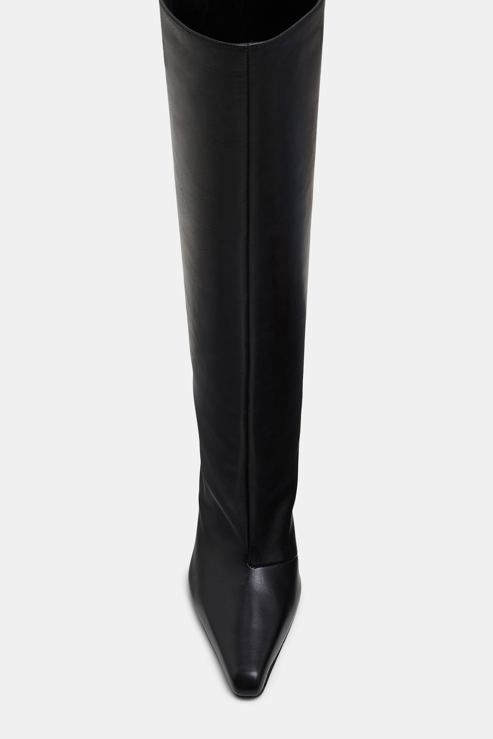 Dorothee Schumacher Hohe Kalbsleder Boots mit weitem Schaft deep black