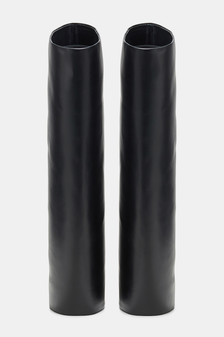 Dorothee Schumacher Wide leg leather spats black