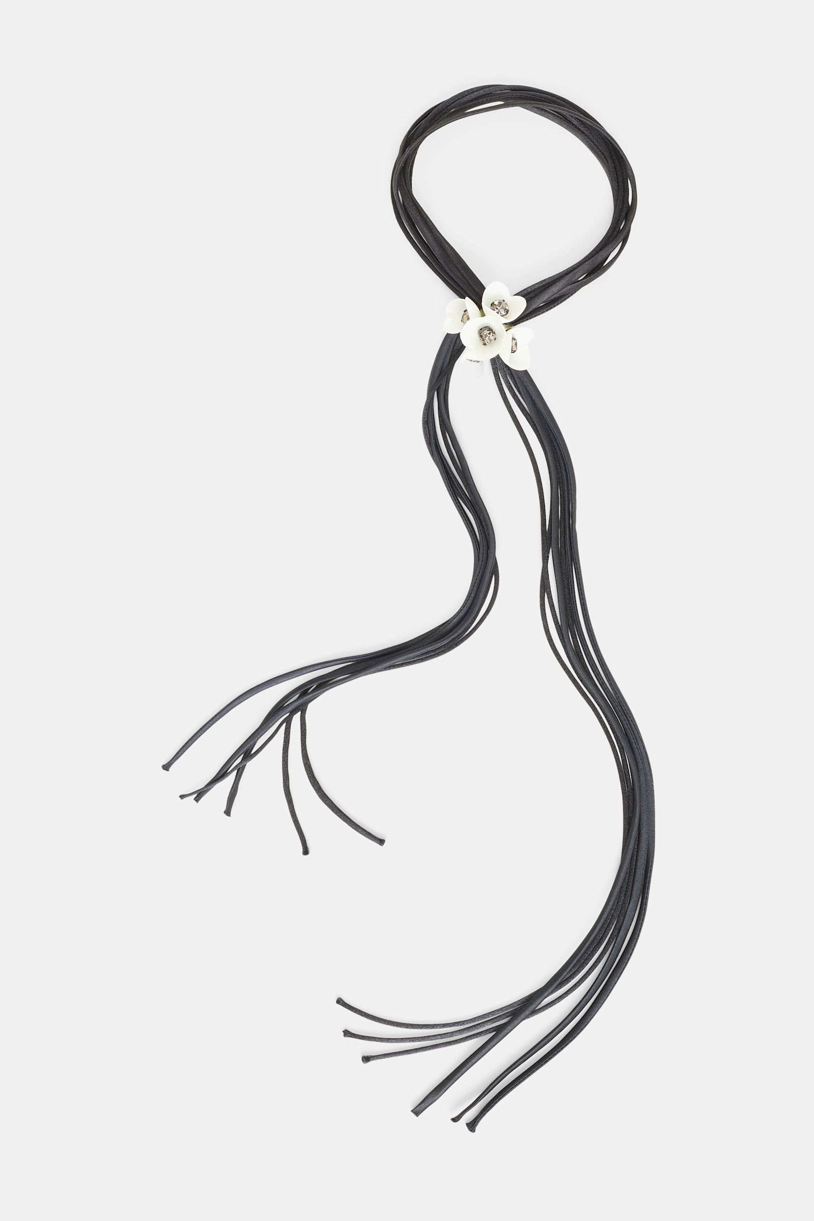 Dorothee Schumacher Hand embellished necklace acc black + white mix