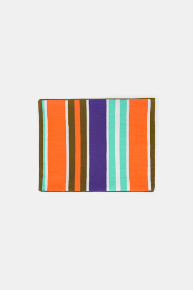 Dorothee Schumacher Striped cushion orange purple stripe mix