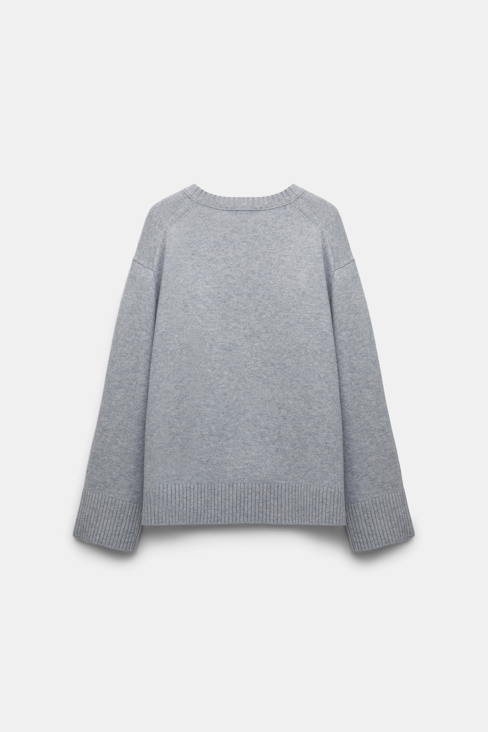 Dorothee Schumacher Soft cashmere-blend round neck pullover marble grey