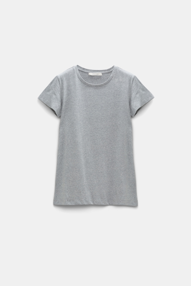 Dorothee Schumacher Classic cotton-jersey T-shirt grey melange