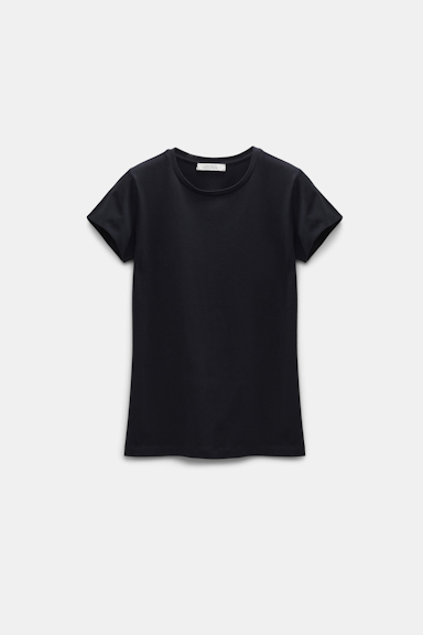 Dorothee Schumacher T-Shirt mit Rundhalsausschnitt pure black