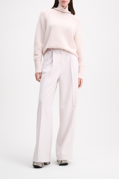 Dorothee Schumacher Wide leg pleated pants pearl sand