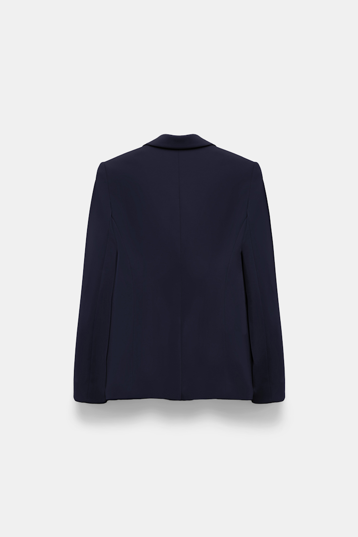 Dorothee Schumacher Punto Milano Jersey Blazer dark navy