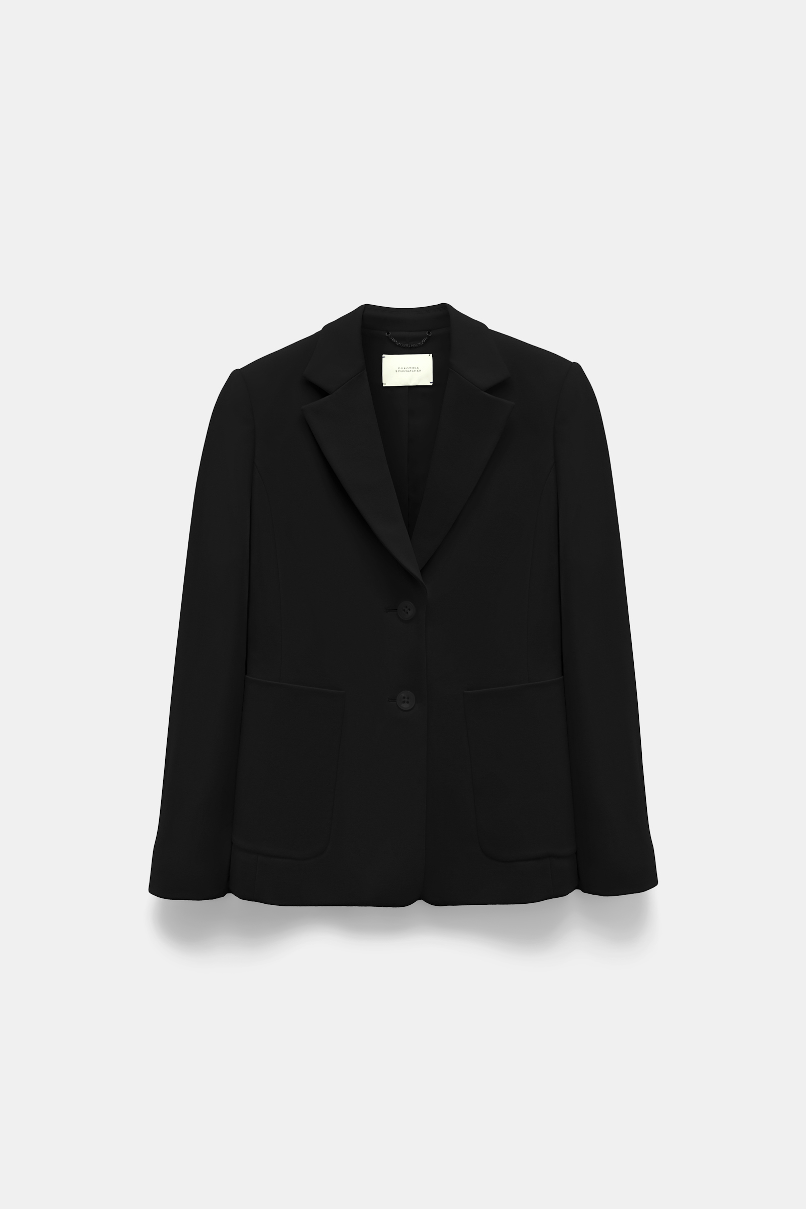 Dorothee Schumacher Blazer aus Punto Milano mit aufgesetzten Taschen pure black