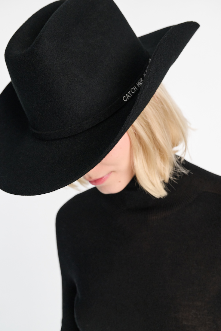 Dorothee Schumacher Felted wool hat pure black